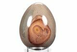 Polished Polychrome Jasper Egg - Madagascar #359038-1